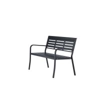 Layla tuinbank - 125 cm - zwart