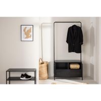 Zanda kledingrek - 175 x 100 cm - zwart