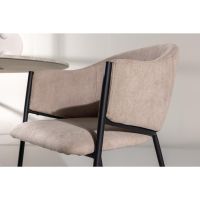 Svea Eveline eetkamerstoel - velvet - beige