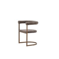 Zelo eetkamerstoel - boucle - bruin