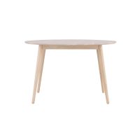 Ugo ronde eettafel - ø120 cm - rubberhout - whitewash