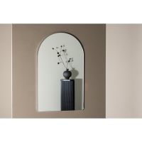 Irene gebogen spiegel - 60 x 100 cm - zilver