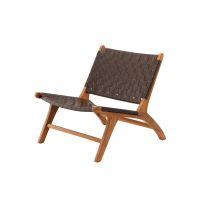 Svea Veno fauteuil - lederlook - bruin