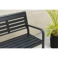 Layla tuinbank - 125 cm - zwart