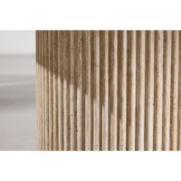 Svea Bjørn ovale salontafel - 120 x 60 cm - travertinlook