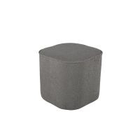Arlo poef - teddy - grijs