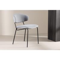 Tiko eetkamerstoel - boucle - lichtblauw