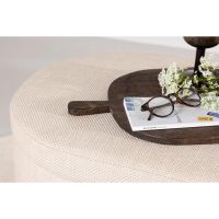 Ziva poef - 130 cm - off white