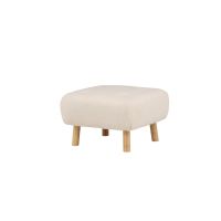 Kai poef - teddy - wit