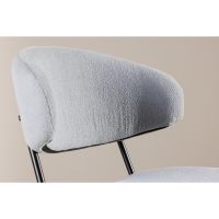 Tiko eetkamerstoel - boucle - lichtblauw