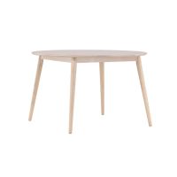Ugo ronde eettafel - ø120 cm - rubberhout - whitewash
