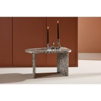 Vincenzo organische salontafel - 45 x 70  cm - grijs