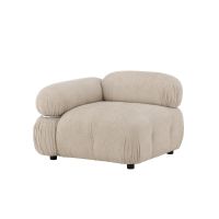 Giuliana zitgedeelte met zijkant rechts - beige