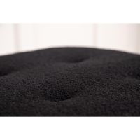 Kai poef - teddy - zwart