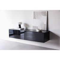 Svea Müller hangend TV-meubel - 160 cm - zwart