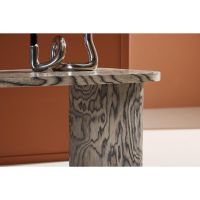 Vincenzo organische salontafel - 45 x 70  cm - grijs