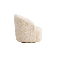 Mehta fauteuil - fake fur - beige