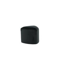 Troy poef - velvet - zwart