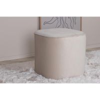 Svea Arlo poef - velvet - beige