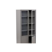 Svea Noma vitrinekast - 80 x 190 cm - lichtgrijs