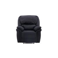 Svea Kazo verstelbare fauteuil - lederlook - zwart