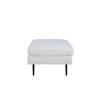 Kira hocker - teddy - wit