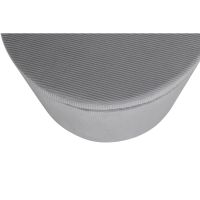 Svea Blaze poef - rib - grijs