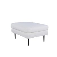 Kira hocker - teddy - wit