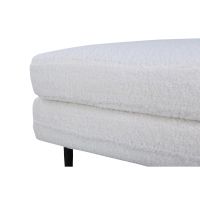 Kira hocker - teddy - wit