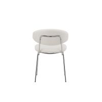 Svea Novak eetkamerstoel - boucle - wit