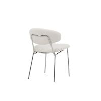 Svea Novak eetkamerstoel - boucle - wit