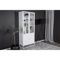 Noma vitrinekast - 80 x 190 cm - wit