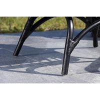 Hugo outdoor loungestoel - wicker - zwart