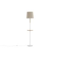 Elara vloerlamp - hout - wit