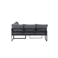 Sasha hoekbankset - zwart