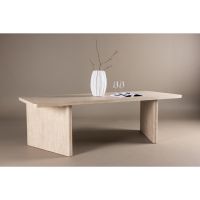 Saverio rechthoekige eettafel - 100 x 240 cm - beige