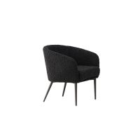 Svea Bianca fauteuil - teddy - zwart