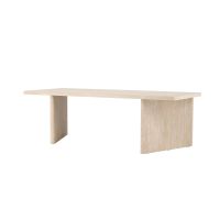 Saverio rechthoekige eettafel - 100 x 240 cm - beige
