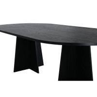 Svea Liro deens ovale eettafel - 230 x 115 cm - zwart