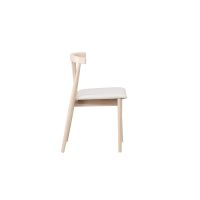 Ugo eetkamerstoel - rubberhout - whitewash