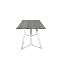 Mako rechthoekige eettafel - 180 x 90 cm - donkerbruin/wit