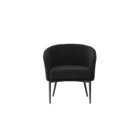 Svea Bianca fauteuil - teddy - zwart