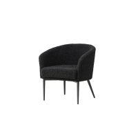 Svea Bianca fauteuil - teddy - zwart