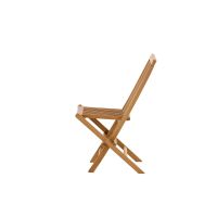 Khalid inklapbare - tuinstoel - teakhout - naturel