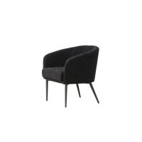 Svea Bianca fauteuil - teddy - zwart