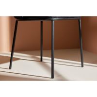 Svea Lino eetkamerstoel - velvet - zwart