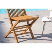 Khalid inklapbare - tuinstoel - teakhout - naturel