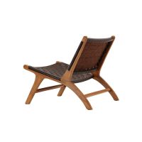 Svea Veno fauteuil - lederlook - bruin