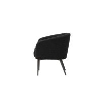 Svea Bianca fauteuil - teddy - zwart