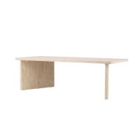 Saverio rechthoekige eettafel - 100 x 240 cm - beige